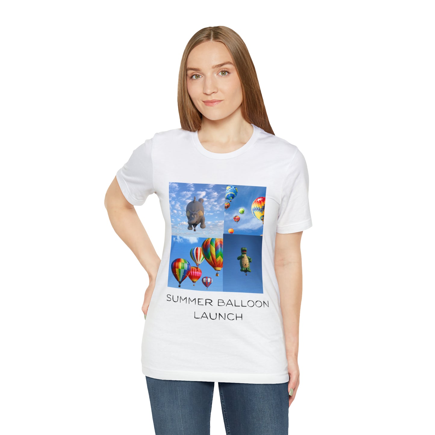 Summer Balloon Launch Unisex Jersey Short Sleeve Tee