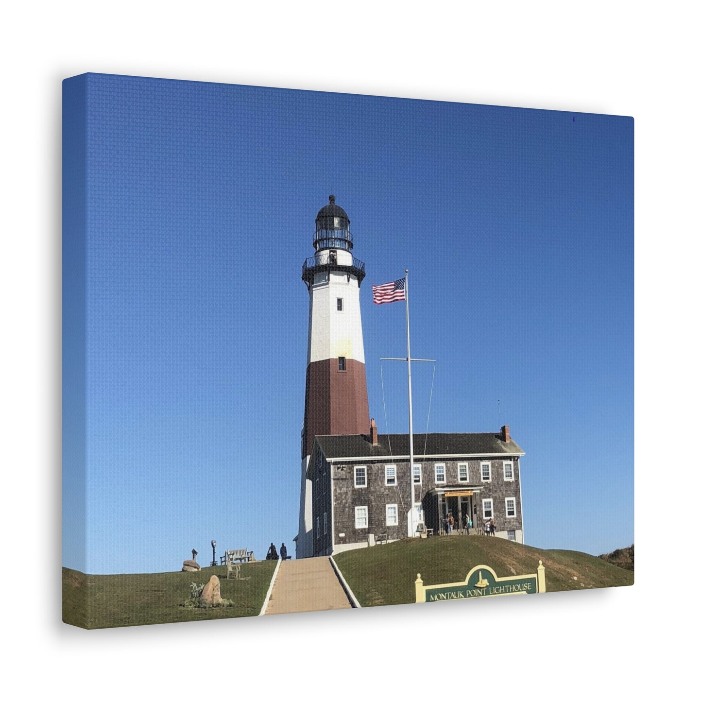 Montauk Point Lighthouse Canvas Gallery Wrap