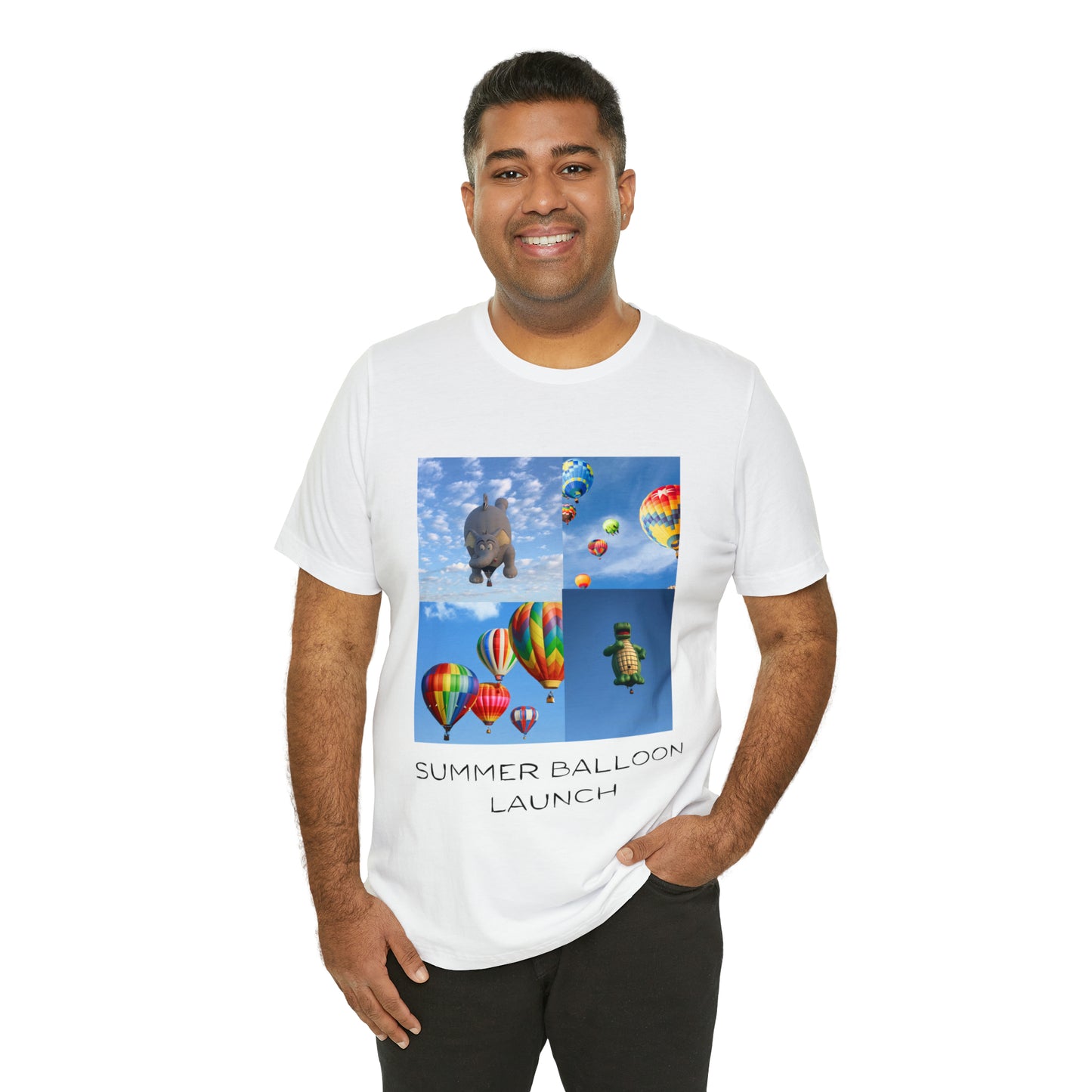 Summer Balloon Launch Unisex Jersey Short Sleeve Tee