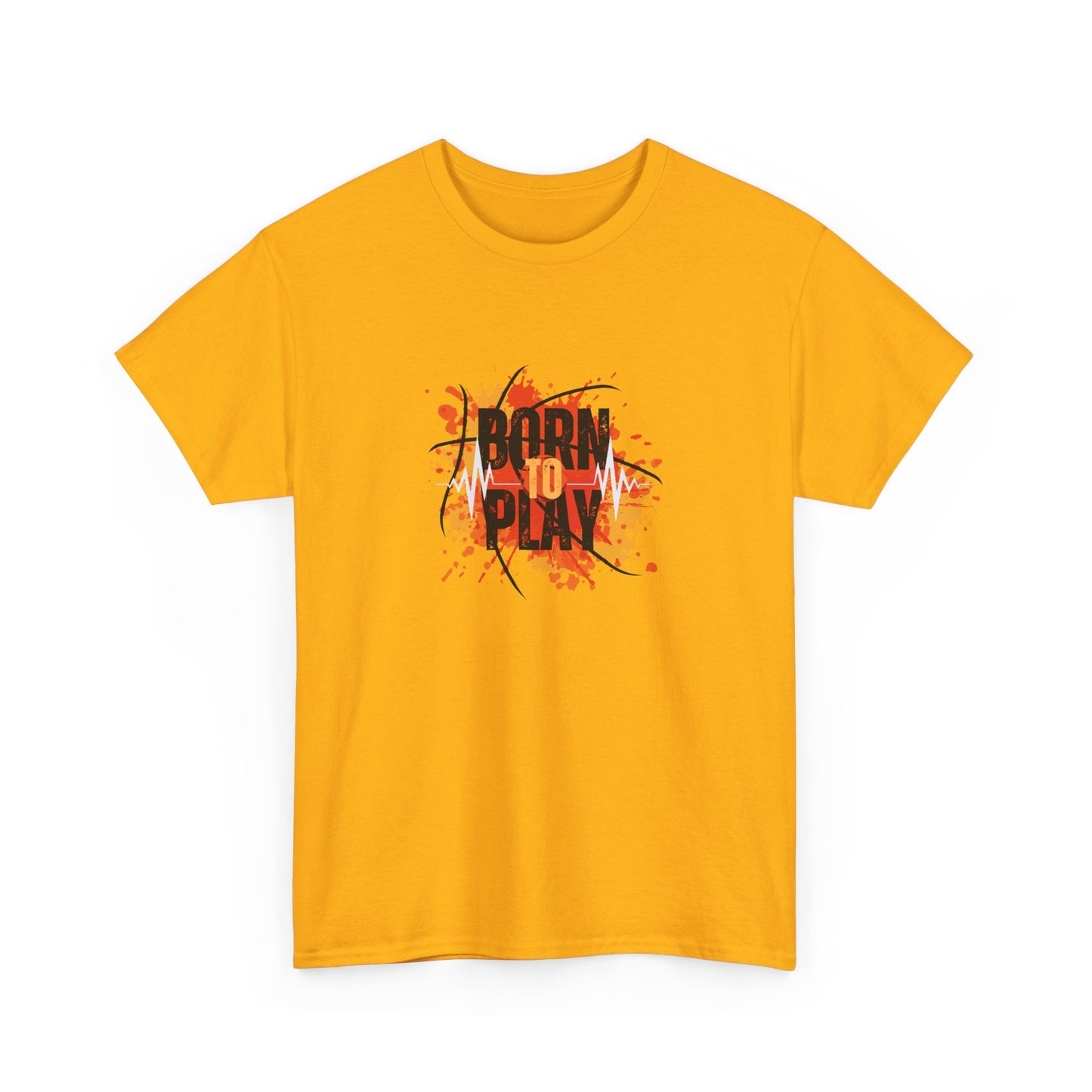 Born to Play Basketball Unisex Heavy Cotton Tee