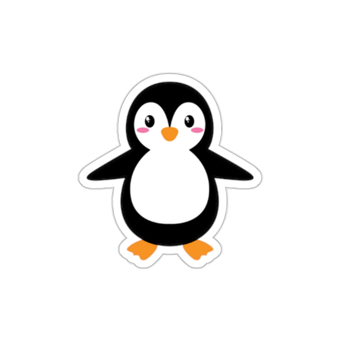 Cute Penguin Die-Cut Stickers