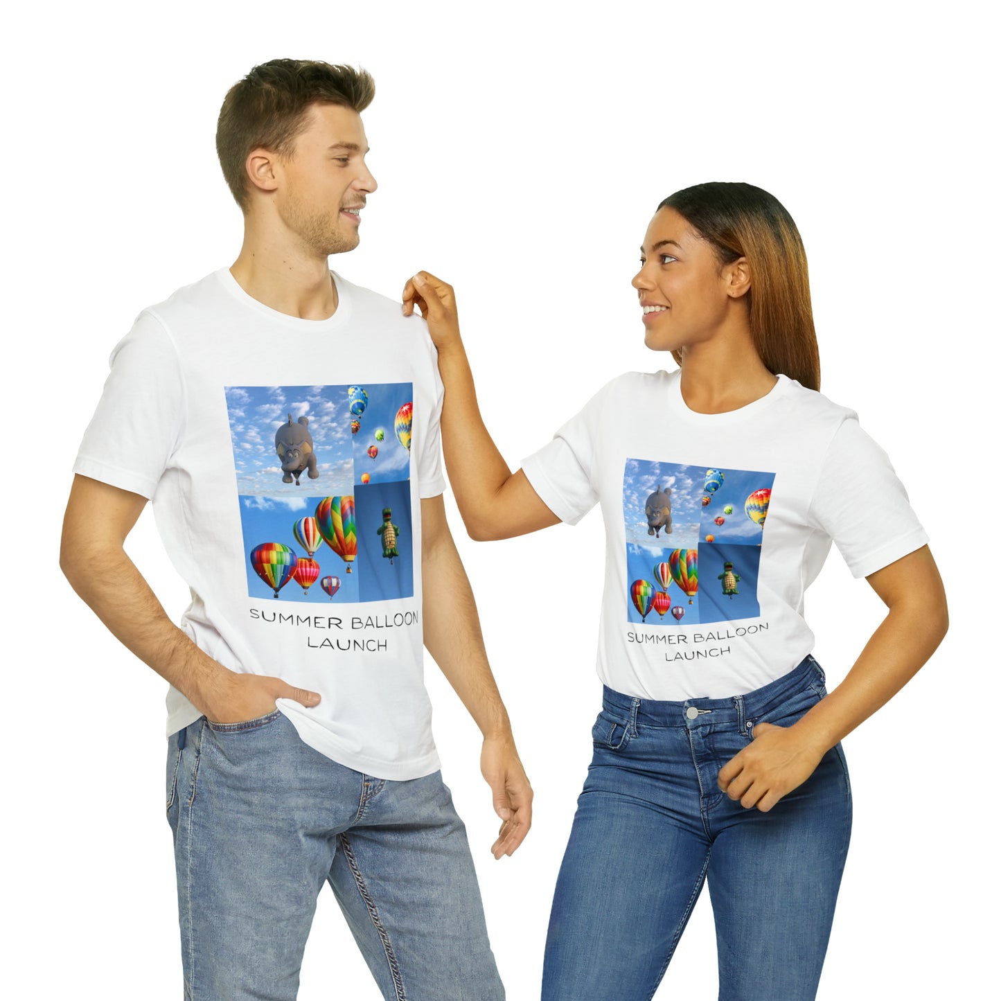 Summer Balloon Launch Unisex Jersey Short Sleeve Tee