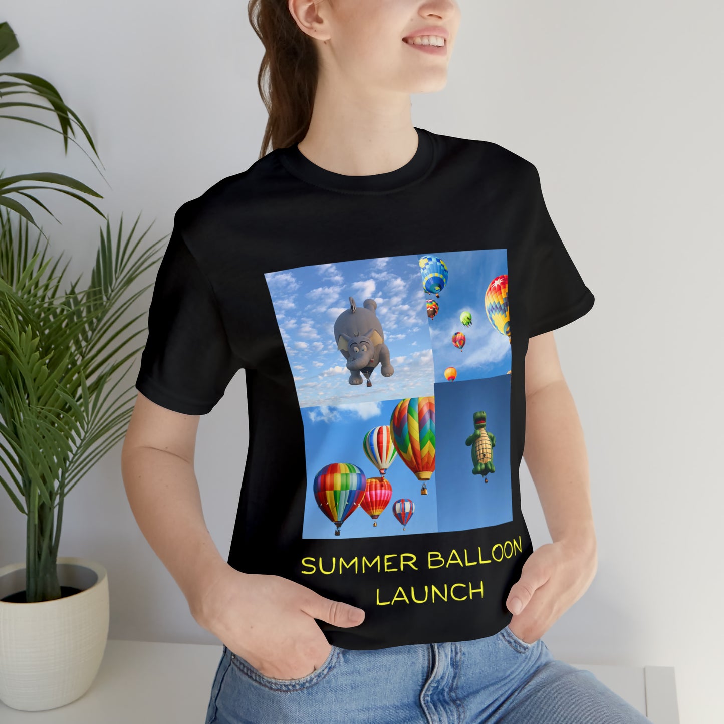 Summer Balloon Launch Unisex Jersey Short Sleeve Tee