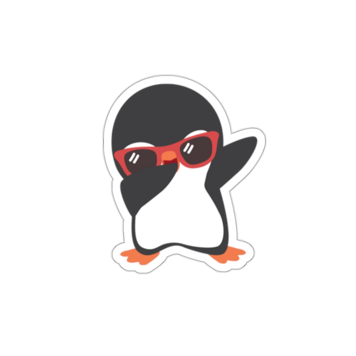 Dab Penguin Die-Cut Stickers