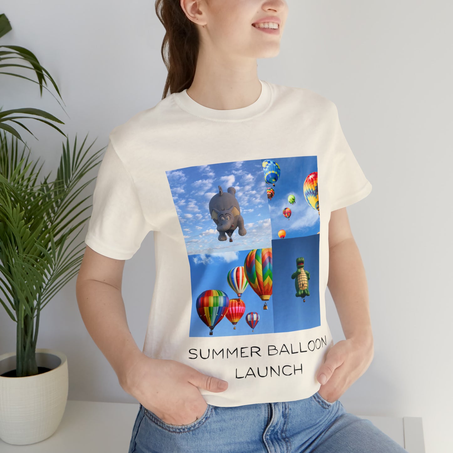 Summer Balloon Launch Unisex Jersey Short Sleeve Tee