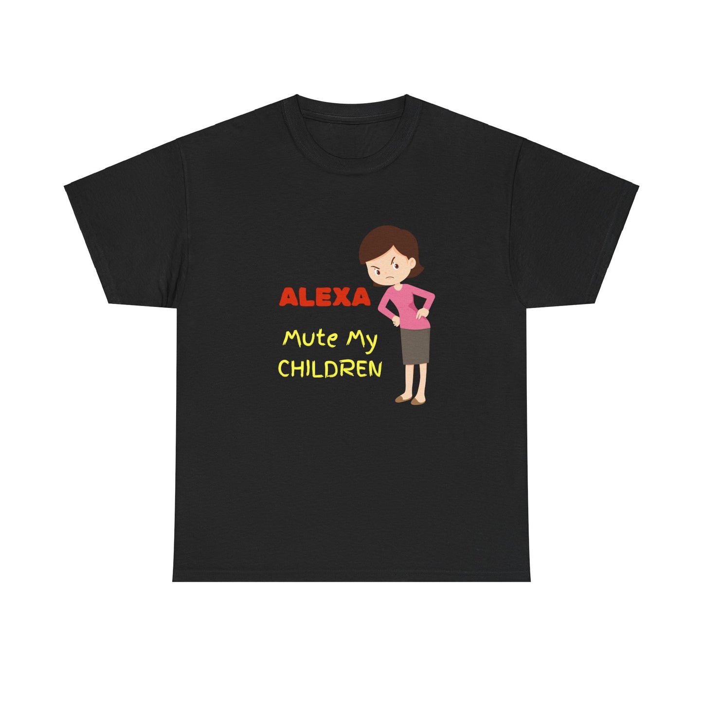 Alexa Mute My Children Unisex Heavy Cotton Tee