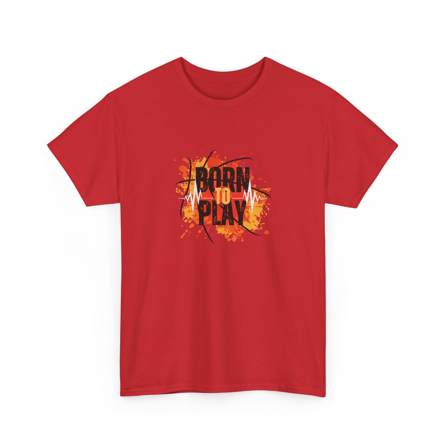 Born to Play Basketball Unisex Heavy Cotton Tee