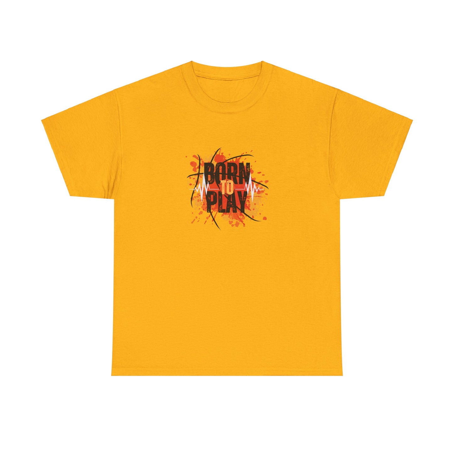 Born to Play Basketball Unisex Heavy Cotton Tee