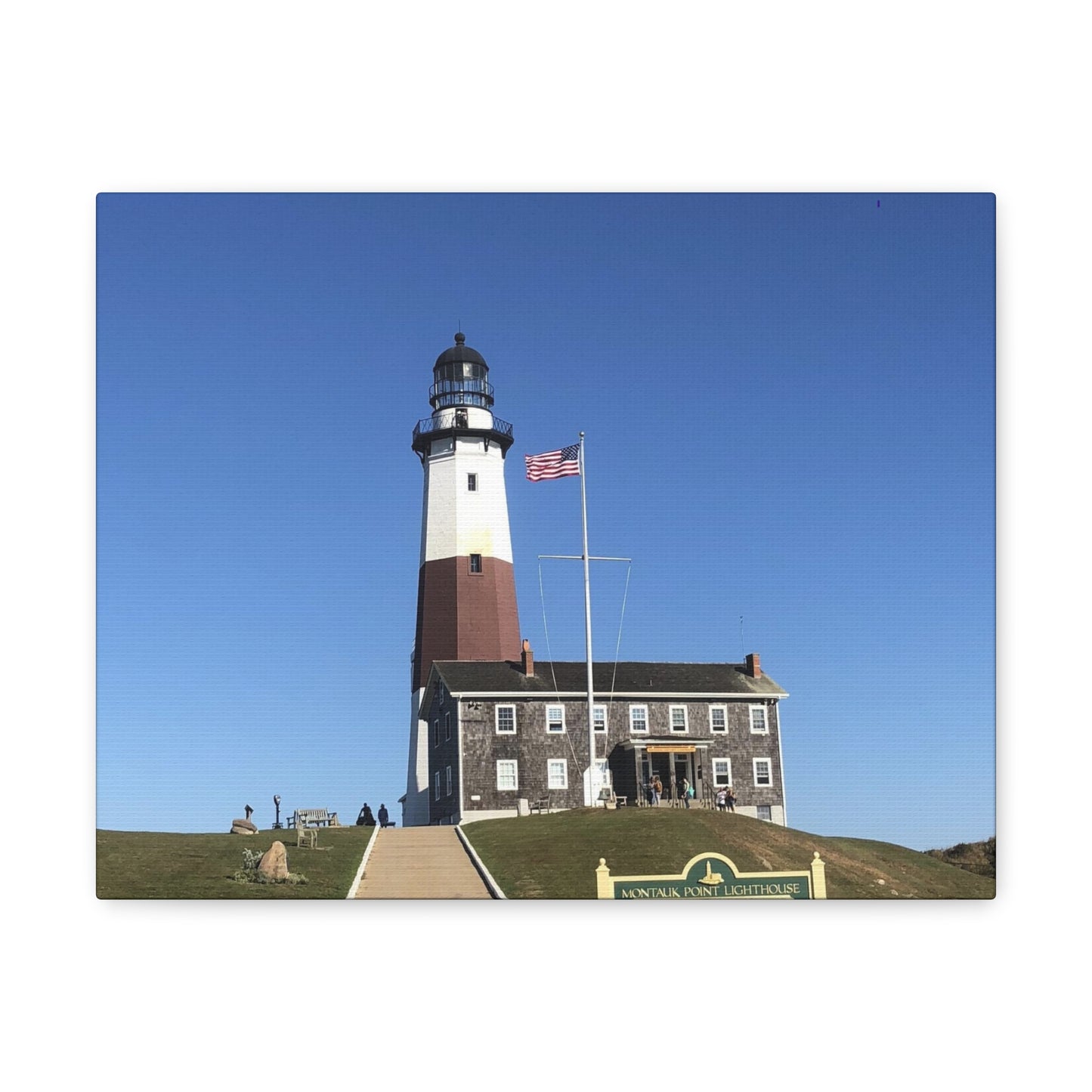 Montauk Point Lighthouse Canvas Gallery Wrap