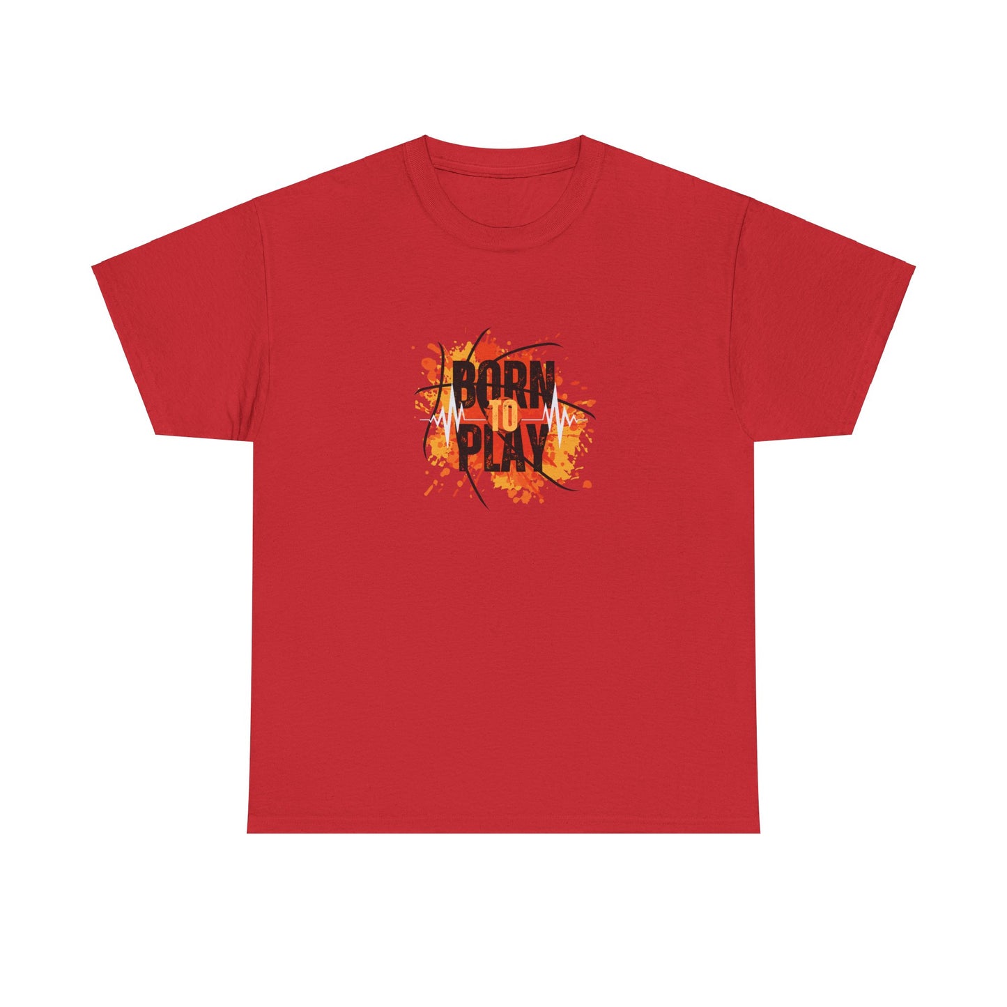 Born to Play Basketball Unisex Heavy Cotton Tee