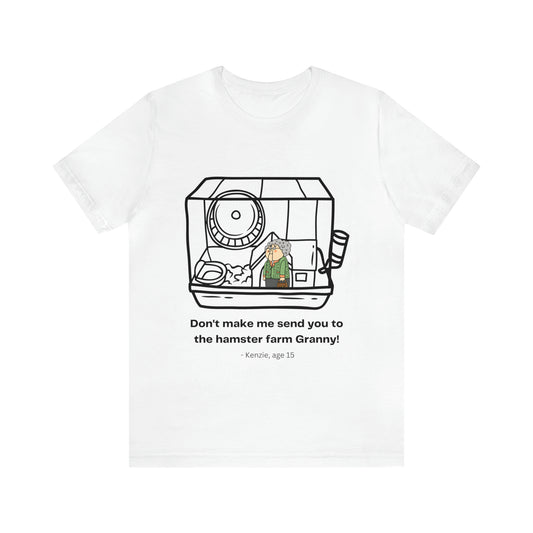 Granny Hamster Farm Unisex Jersey Short Sleeve Tee