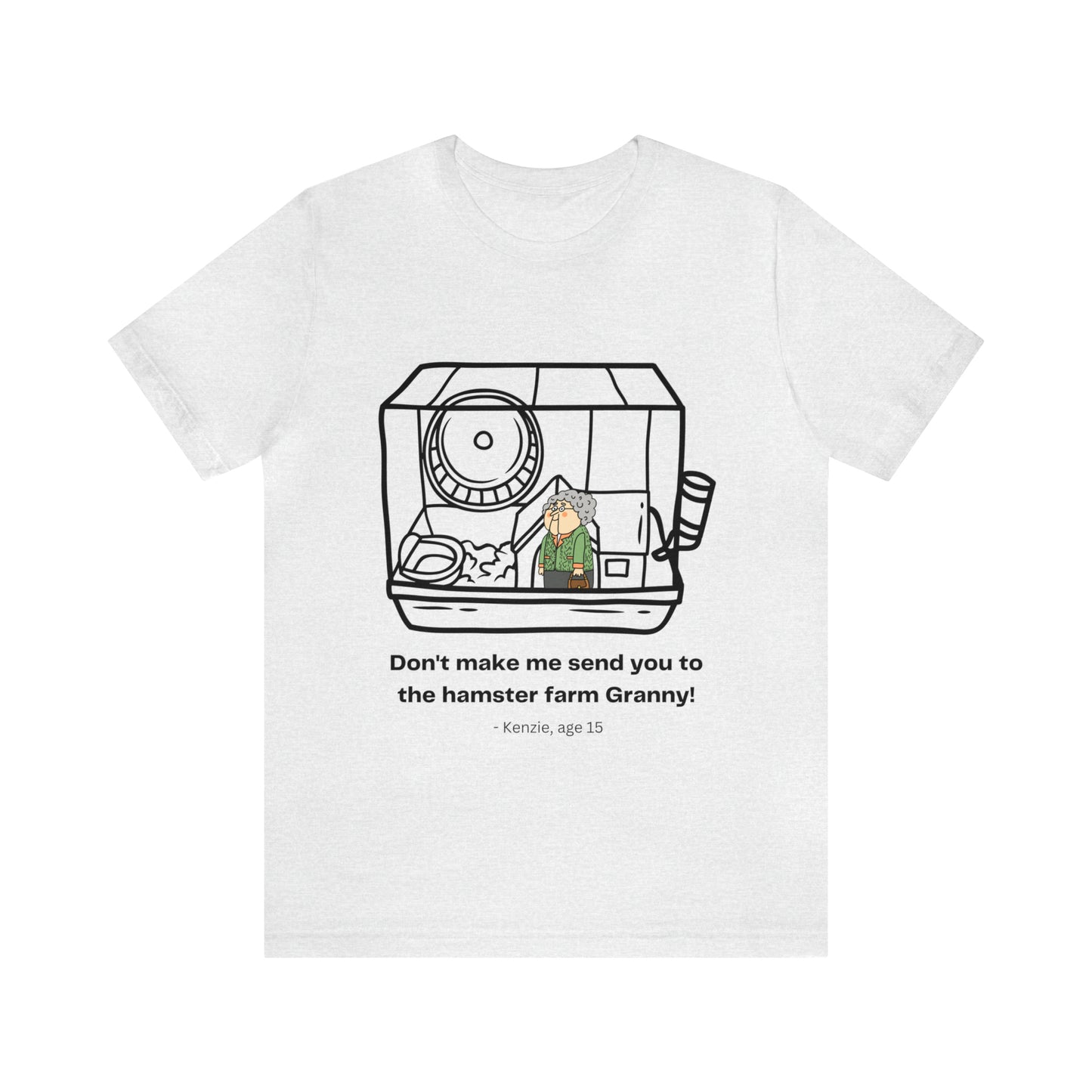 Granny Hamster Farm Unisex Jersey Short Sleeve Tee