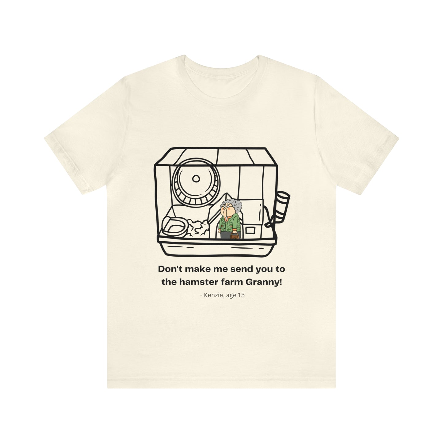 Granny Hamster Farm Unisex Jersey Short Sleeve Tee