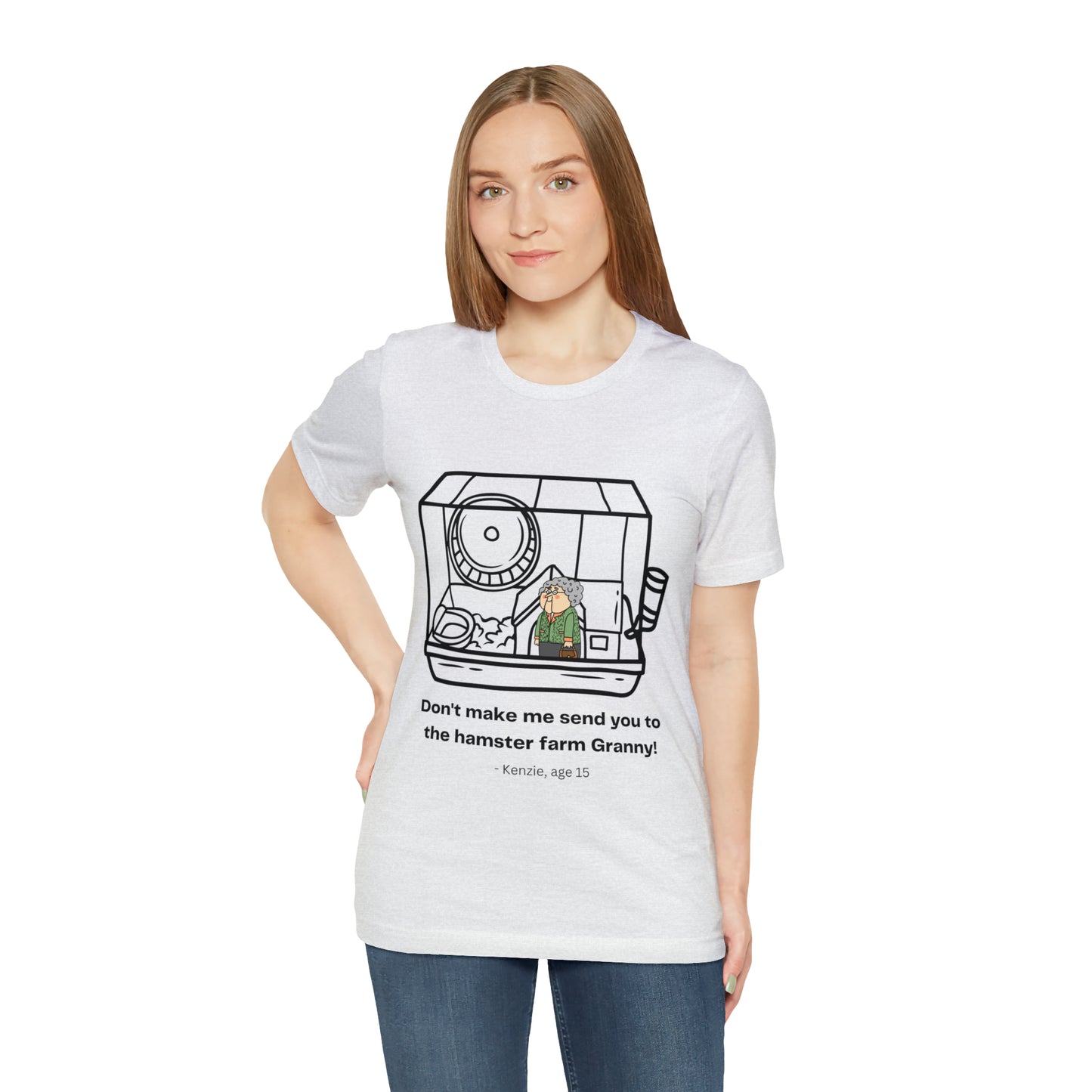 Granny Hamster Farm Unisex Jersey Short Sleeve Tee