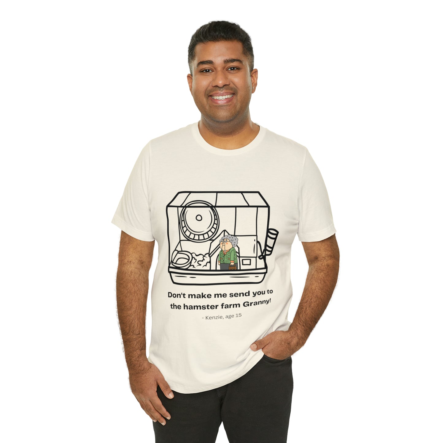 Granny Hamster Farm Unisex Jersey Short Sleeve Tee