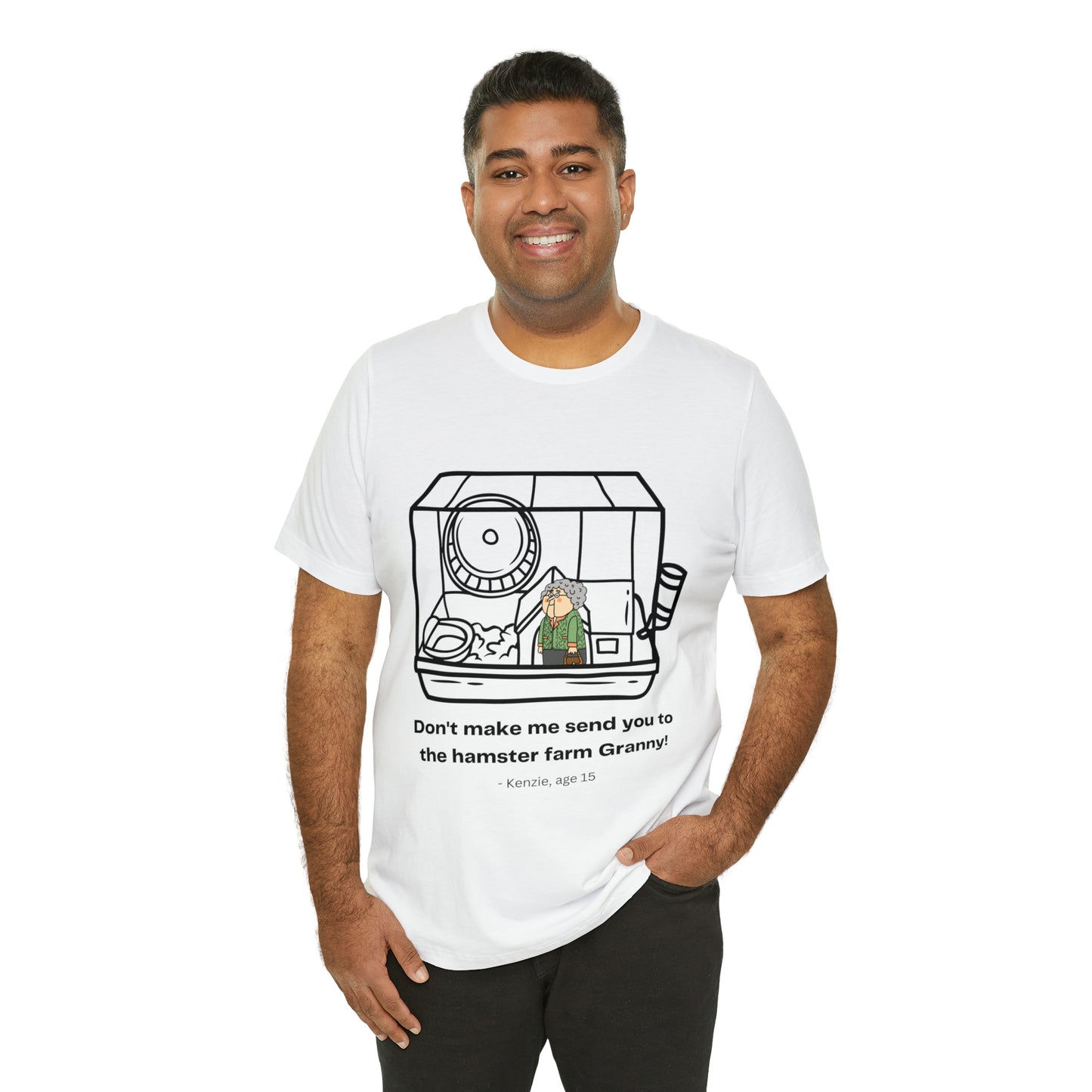 Granny Hamster Farm Unisex Jersey Short Sleeve Tee