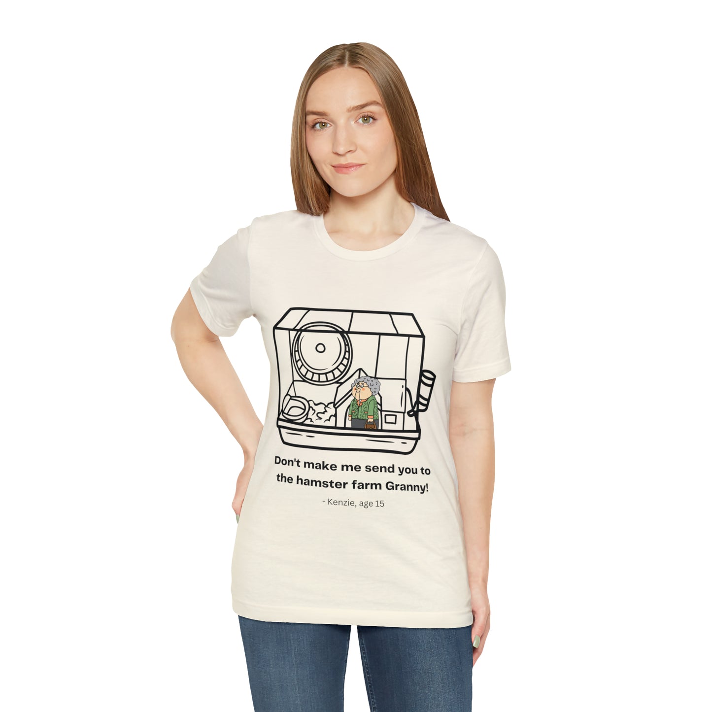 Granny Hamster Farm Unisex Jersey Short Sleeve Tee