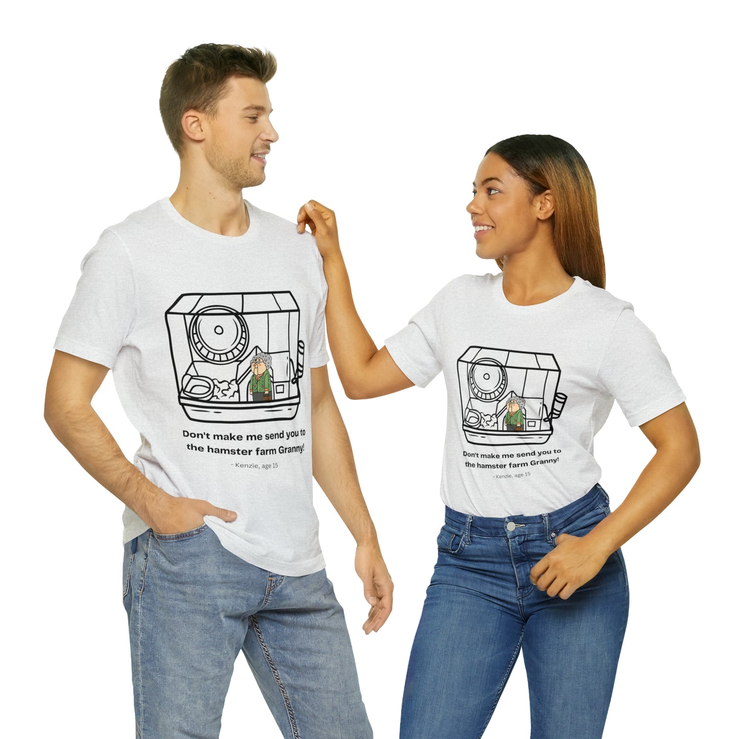 Granny Hamster Farm Unisex Jersey Short Sleeve Tee